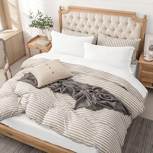 Miniatura 4 de PURE ERA - Juego sábanas punto jersey, 4 piezas, 100% algodón supersuave, cómodas, transpirables, para colchones hasta 20 pulgadas, bolsillo