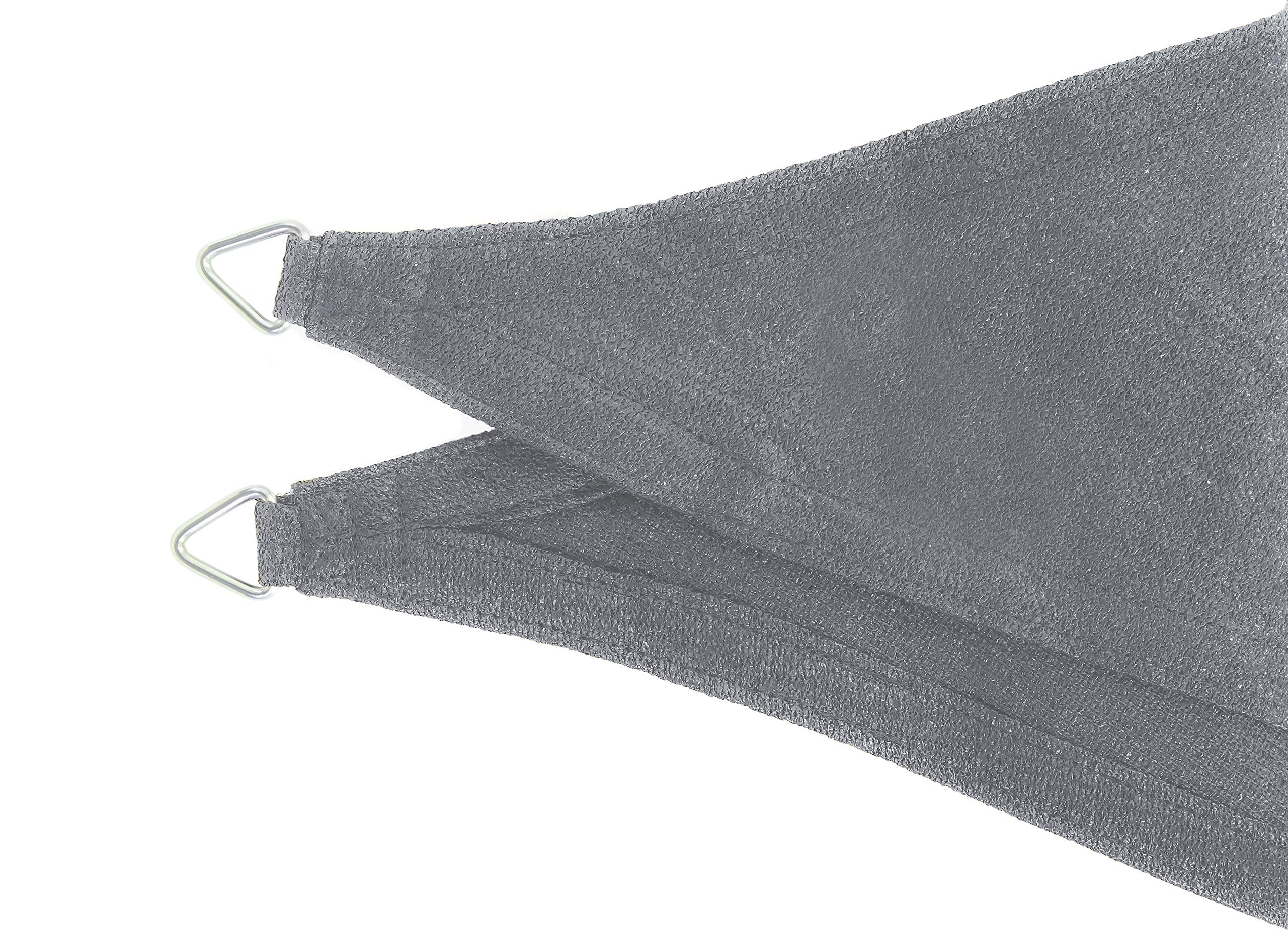Schneider Sonnensegel Teneriffa, Silbergrau, 500 x 360 cm rechteckig, 235-14, HDPE-Gewebe, 2.5 kg