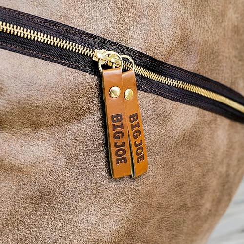 Miniatura 104 de Big Joe Fuf - Puf extragrande (XXL) relleno de espuma con funda extraíble, color niebla Lenox, poliéster tejido duradero, 6 pies, gigante Negro