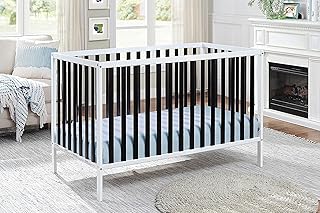 Epinki Twin Size Bed, White, Wood Bed Frame with Guardrail, Kids Bed Frame, Easy Assembly