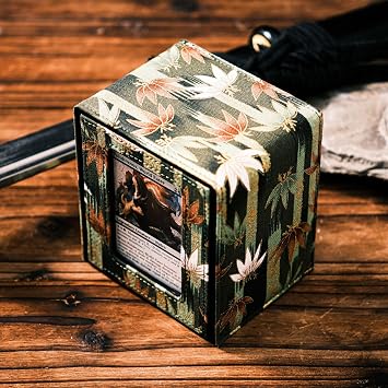 The Shogun Deckimono a Kimono Deck Box for MTG Magic FaB EDH Commander YGO DND Spell Cards FaB PTCG TCG Jade Forest