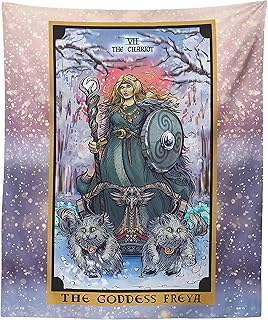 The Goddess Freya In The Chariot Tarot Card Tapest
