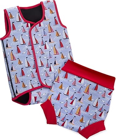 BabaTastic Baby,Clothing BabaTastic Baby and Toddler Body Warmer and Swim Nappy Swimming Costume Set for Kids Wetsuit for both Boys and Girls UV Swimsuit