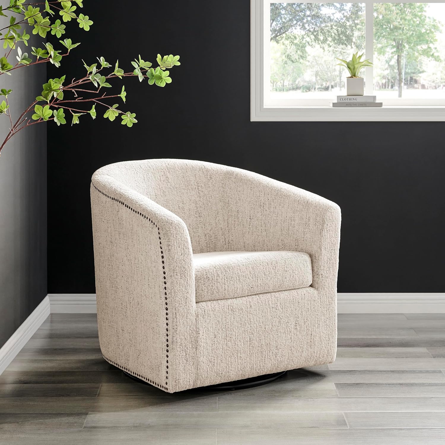 npd furniture and more Ernest Chenille Swivel Accent Arm Chair