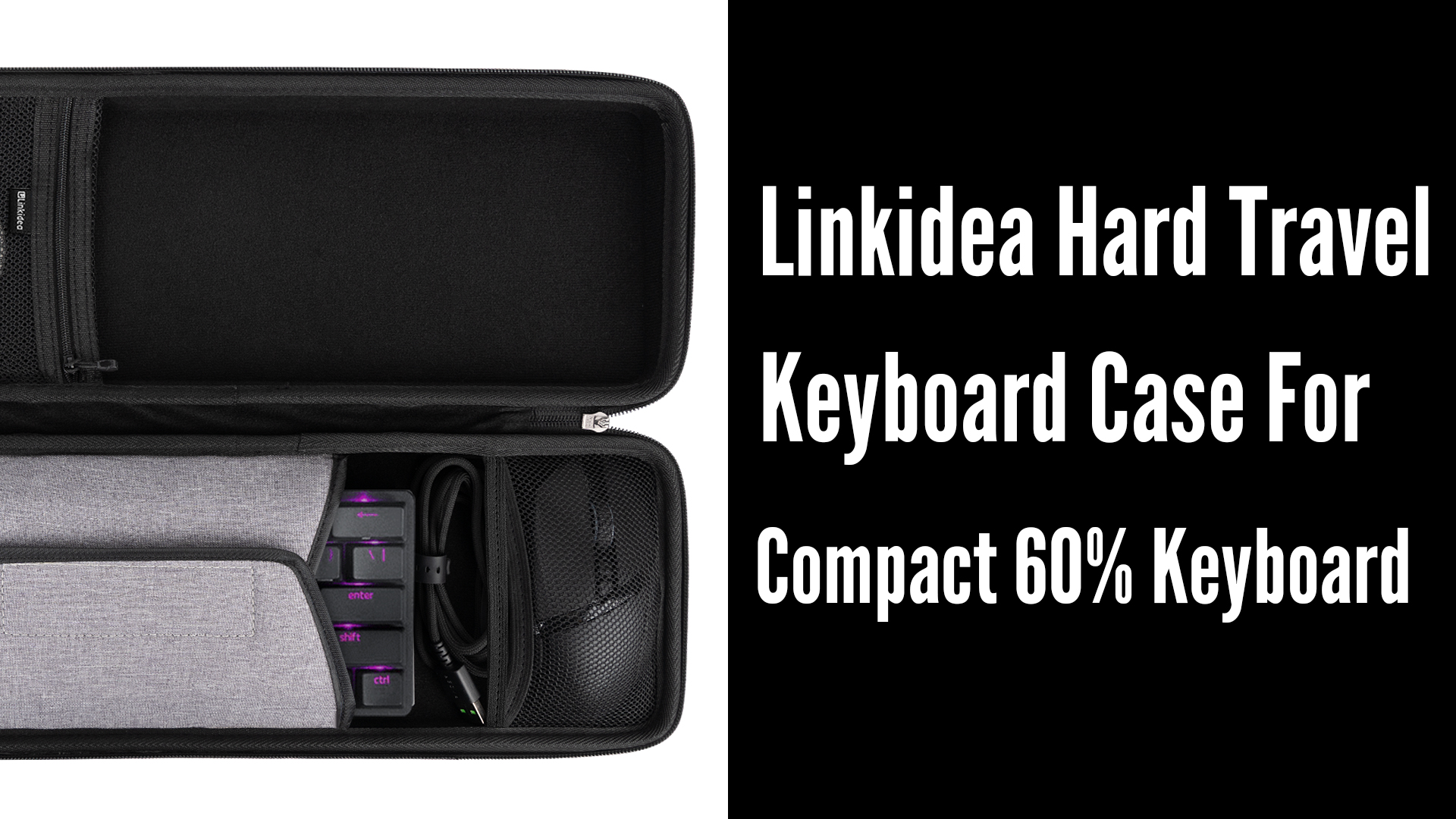Amazon.com: Linkidea Hard Travel Keyboard Case for Compact 60