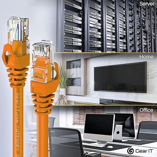 Miniatura 6 de GearIT Cable Cat6 de 3 pies - Cable Ethernet Cat6, Cable Ethernet Cat 6, Cable de conexión Cat6, Cable de conexión Cat 6, Cable de Red de Internet -