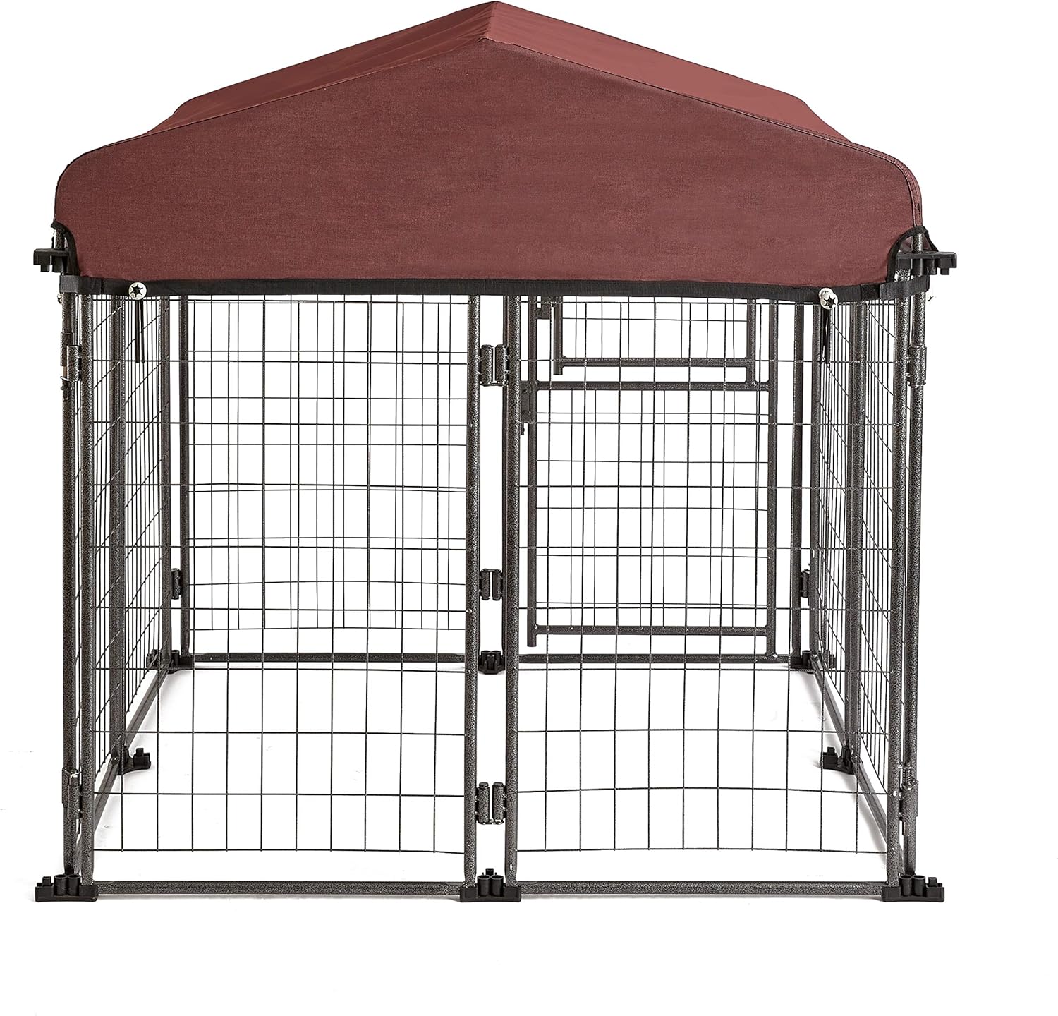 TWO by TWO Haven Expandable Kennel, Black, Medium : Pet Supplies