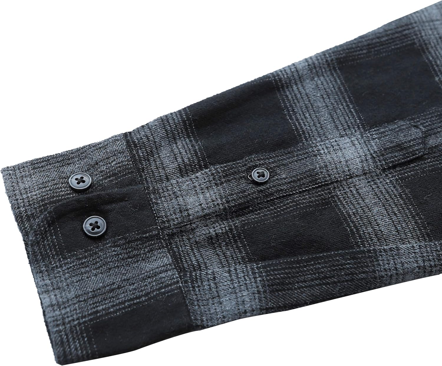 Dubinik® 6 oz Flannel Shirt for Men Plaid Mens Button Down Long Sleeve Shirts Cotton Casual - Image 5