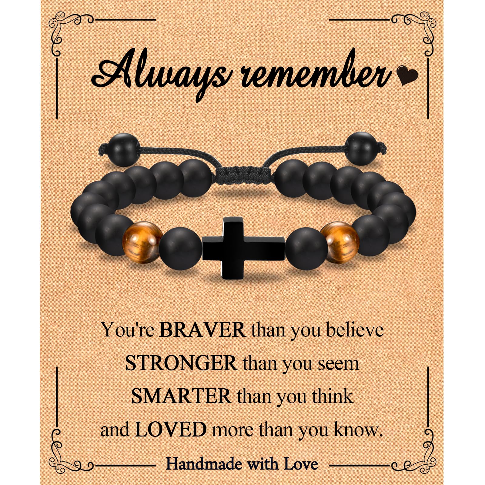 EFVISD Cross Bracelet Gifts for Boys Girls Christian Religious Gifts