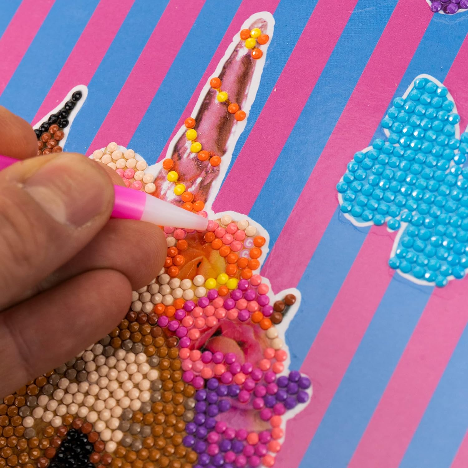 96104 Level Up - Nice Group Creative Art, Diamond Painting Kit Mosaic Makers, Pets, Doggycorn, Multicoloured