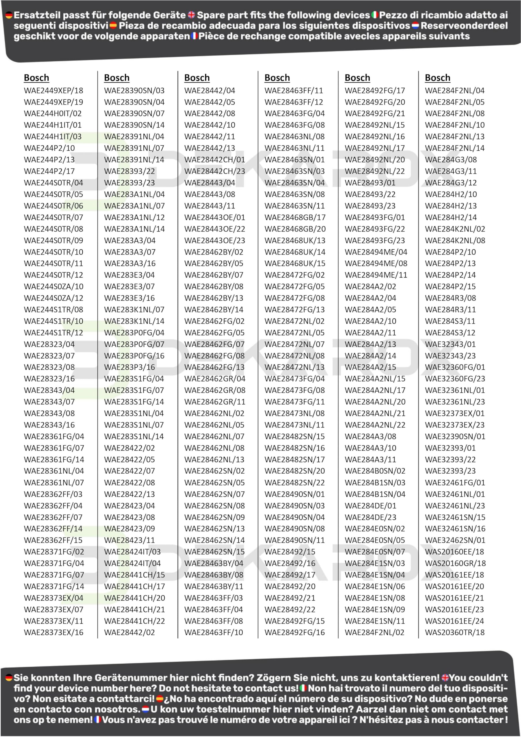 Verriegelungsrelais für Bosch Siemens 616876 00616876 613070 00613070 EMZ 881 68x67x30mm für Waschmaschinen wie EcoLogixx Maxx VarioPerfect Logixx Exxcel Extraklasse iQ500 iQ700
