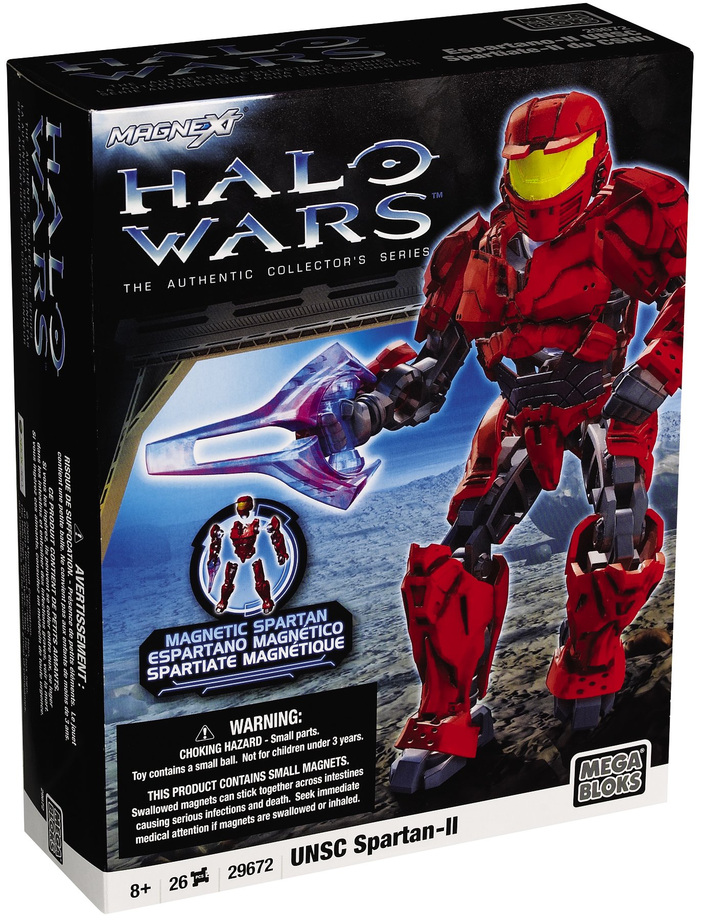 MEGA BLOKS coffret HALO figurine Red UNSC Spartan 2 ref 96820 action
