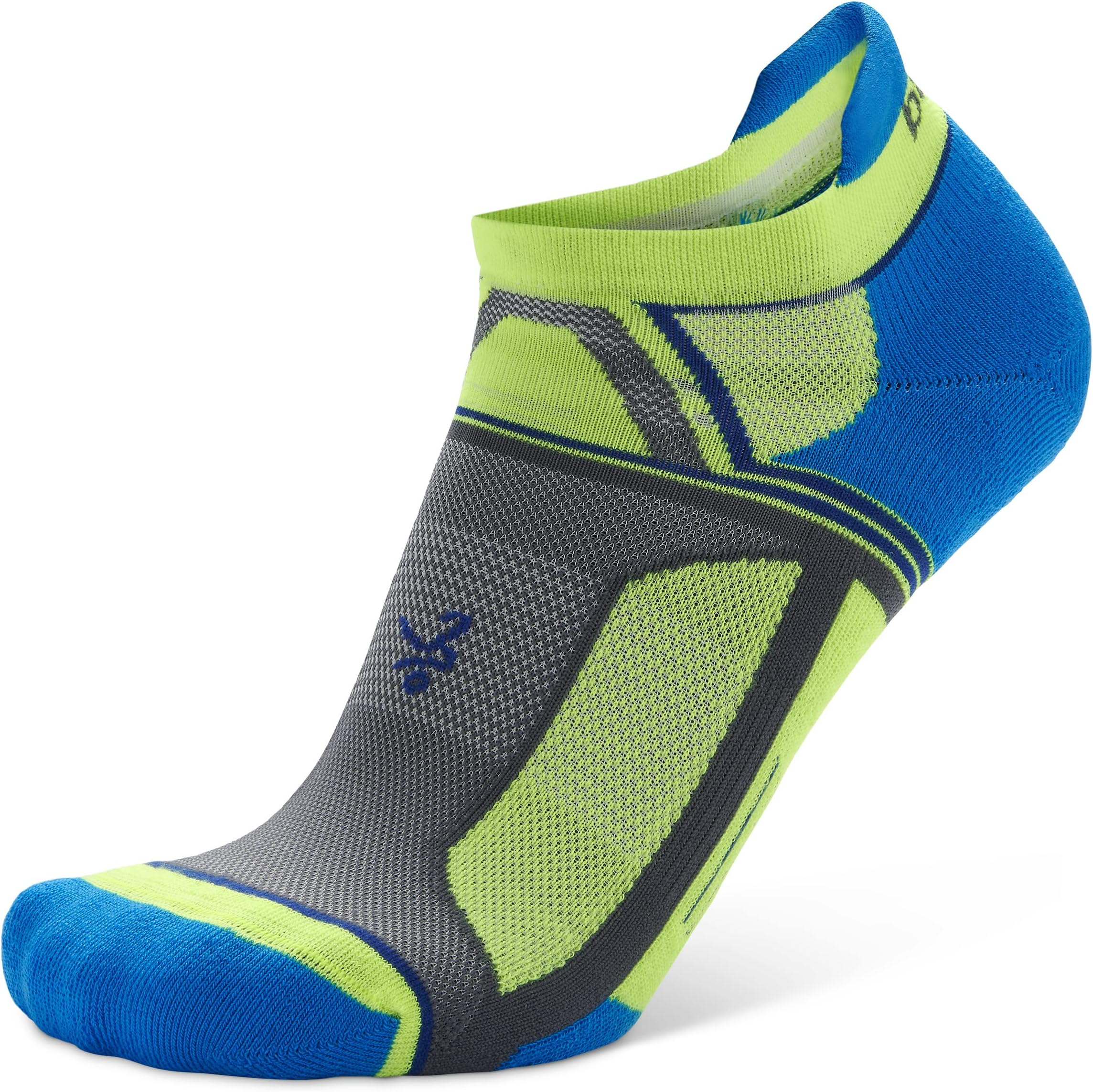 Hidden Contour Impact Resistant/Cushioning Performance No Show Athletic Running Socks for Men & Women (1 Pair)