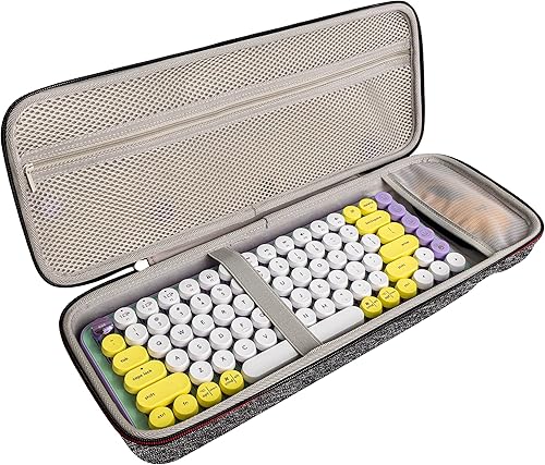 BTOPCASE Funda protectora de almacenamiento de EVA dura para Logitech POP Wireless Mouse y teclado mecánico POP Teclas Combo