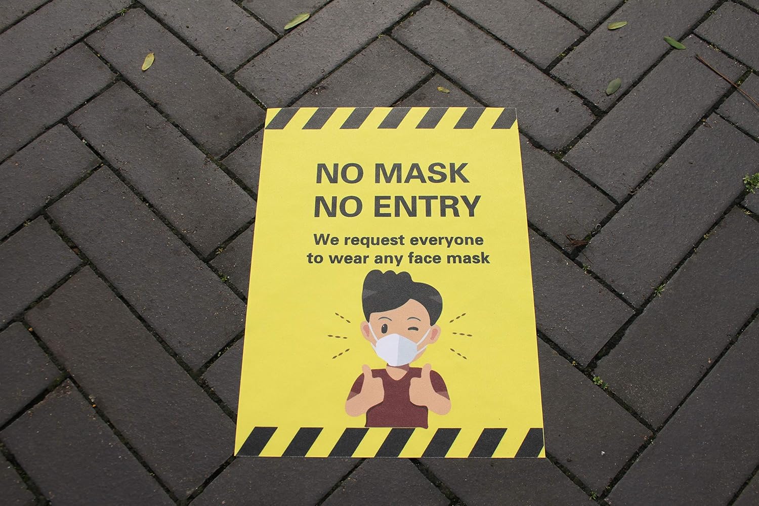No Mask No Entry, Social Distancing Sign Notice Liberia | Ubuy