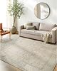 Livabliss x Becki Owens Marlene Vintage Rug - Area Rugs Living Room 120x170 cm, Dining Floor, Kitchen, Traditional Multicoloured Boho Rug, Easy Care Pile, Bohemian Large, Ivory, Brown, Coral
