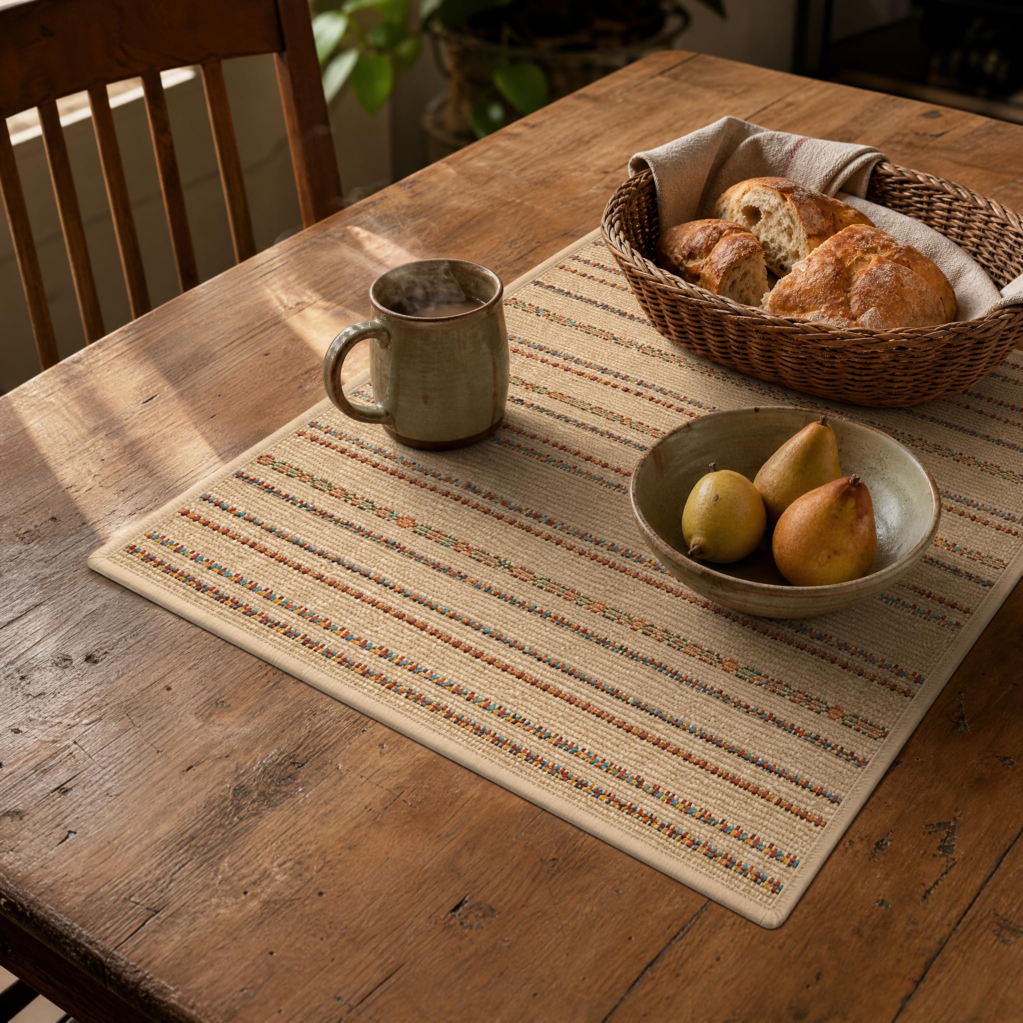 Chemin Table Tissu Imitation Lin, Camel, tissé uni, 40x120cm | Conception robuste, Chemin Table Décoratif, Lors s réceptions, Pour propriétaires maison
