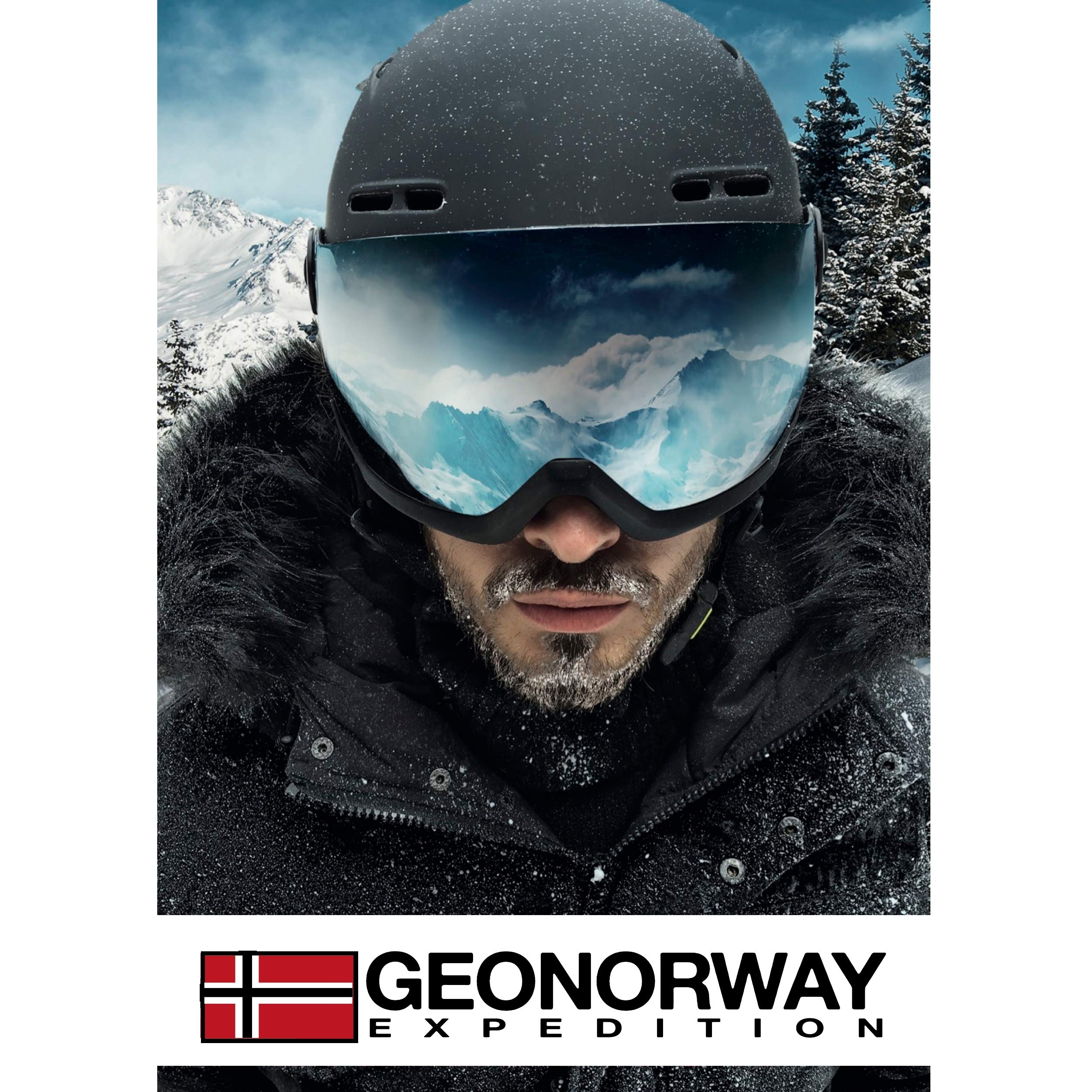 GEO NORWAY ROYAUTE MEN - Chaqueta Softshell Impermeable Hombre - Capucha Transpirable Exterior - Chaqueta Cortavientos Invierno - Actividades Aire Libre ()