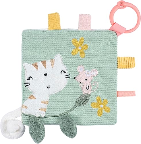 Gerber Juguete suave para bebé con anillo de dentición, gatito, talla única