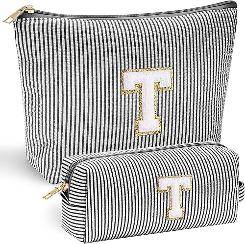 Miniatura 44 de YOOLIFE Regalos del Día de la Madre para Mujeres Bolsa de Maquillaje Inicial 2 Bolsa de Cosméticos Bolsa de Maquillaje de Viaje Regalos