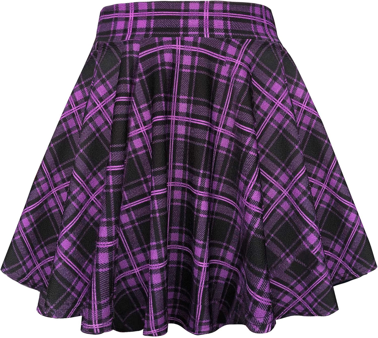 Urban CoCo Women's Basic Versatile Stretchy Flared Casual Mini Skater Skirt