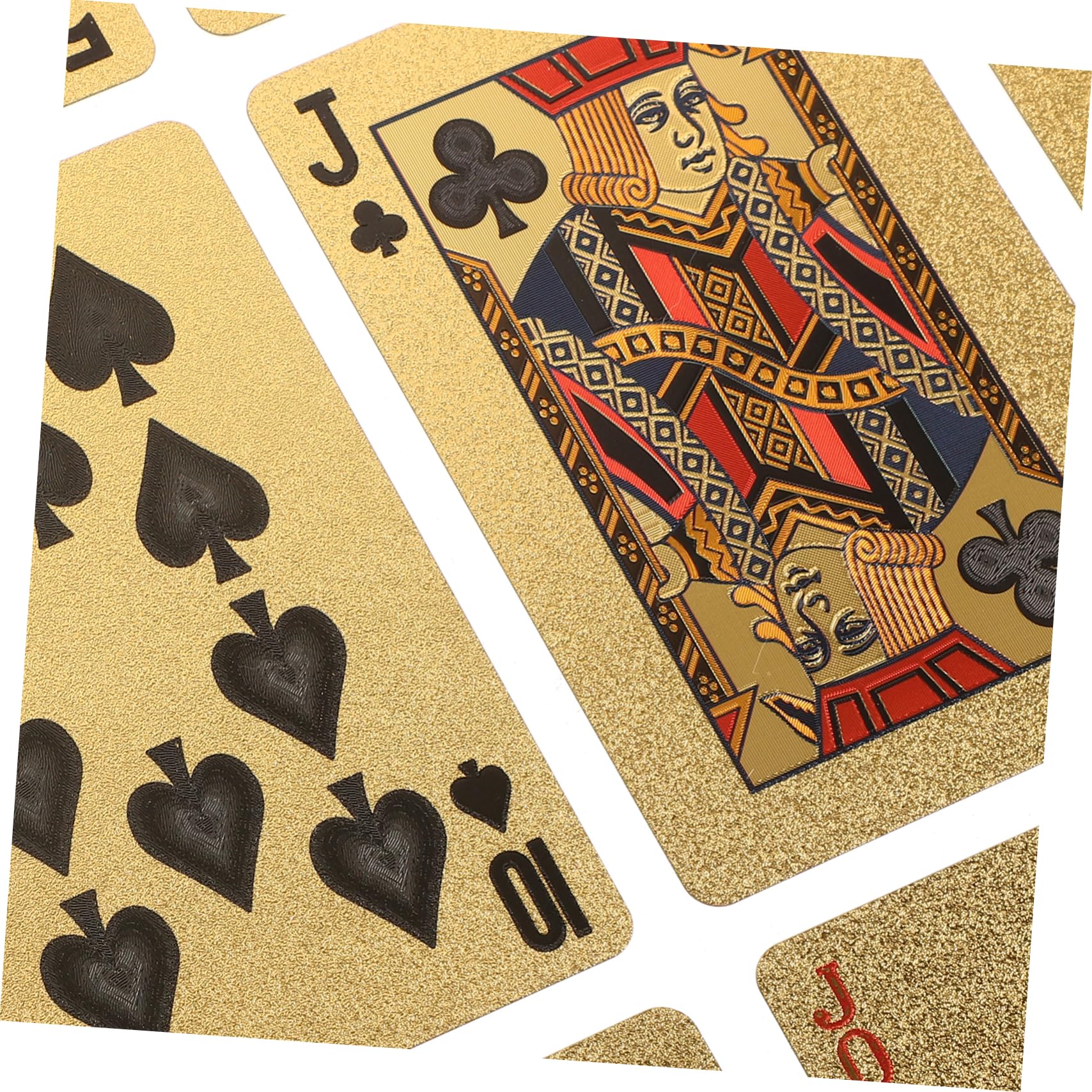 ibasenice 4confezioni Carte Da Poker Placcate Oro Da Gioco Interattivo Bifacciale Per Feste Viaggi e Campeggio