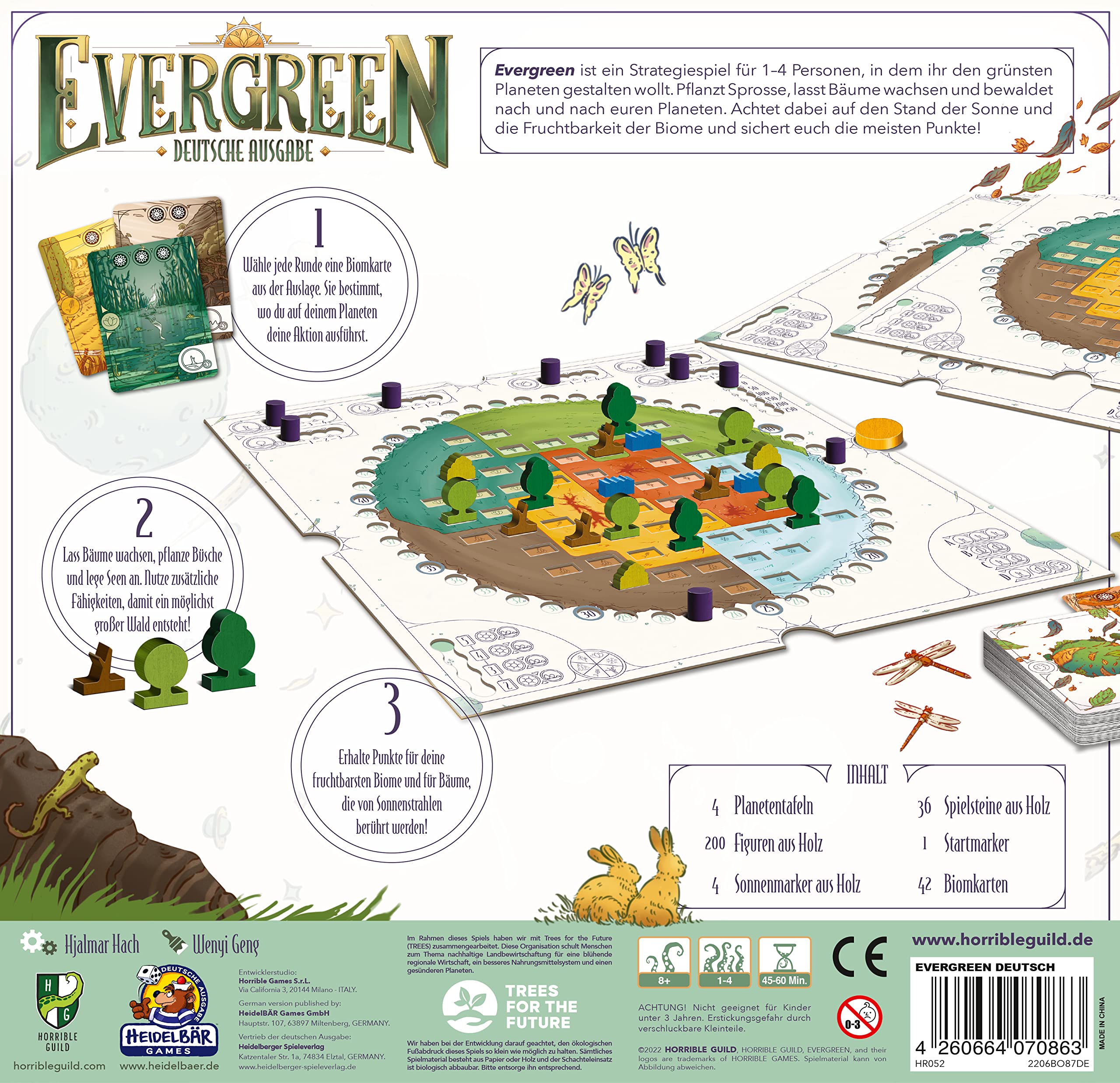 Evergreen - Horrible Guild - Deutsch -Strategiespiel - für 1-4 Personen - ab 8 Jahren
