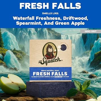 Dr. Squatch Natural Men’s Bar Soap, Body Soap Bar (142g, 3-Pack)