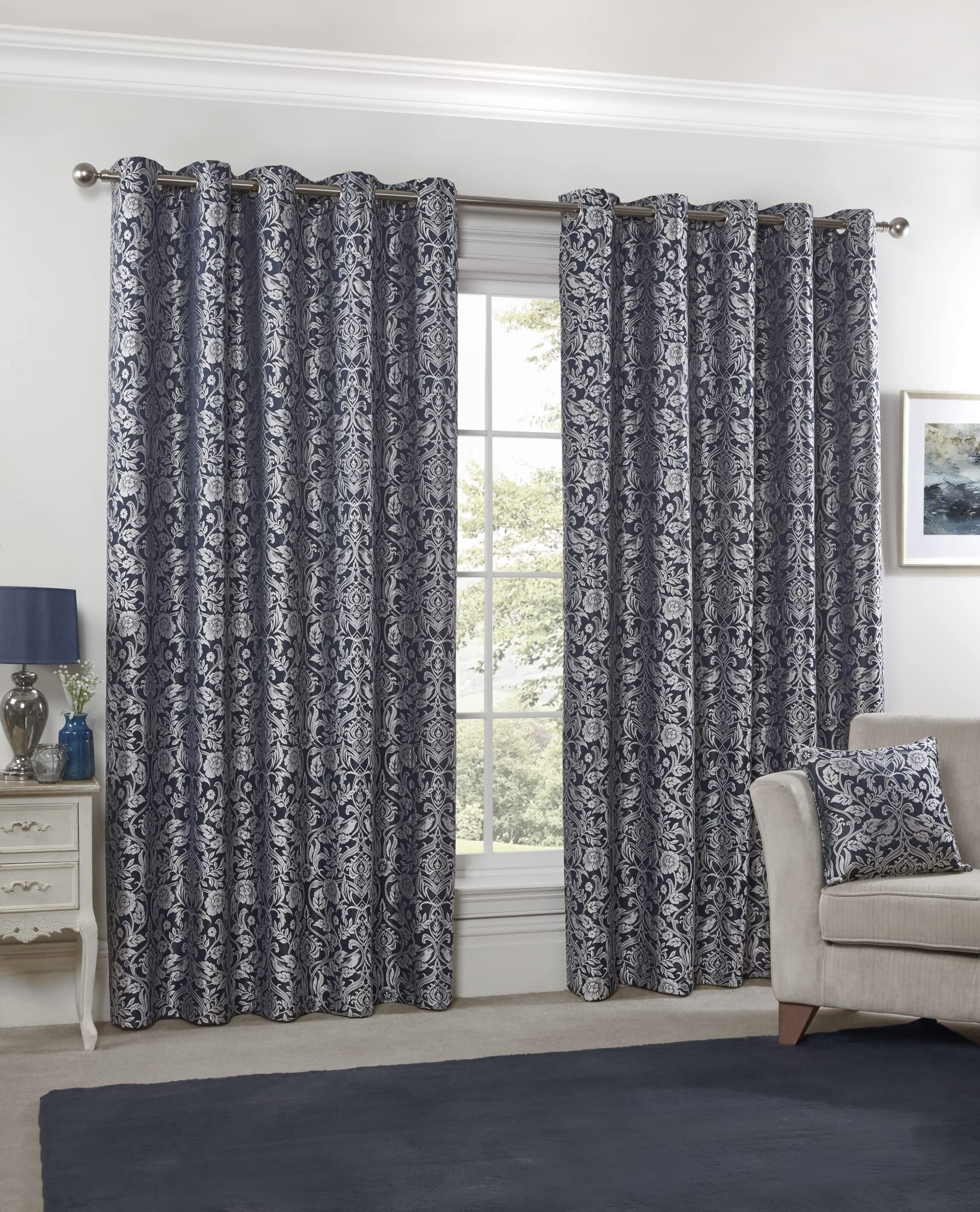 SUPERIOR Scalene – Cortinas De Jacquard Seitransparentes Con Cabecera