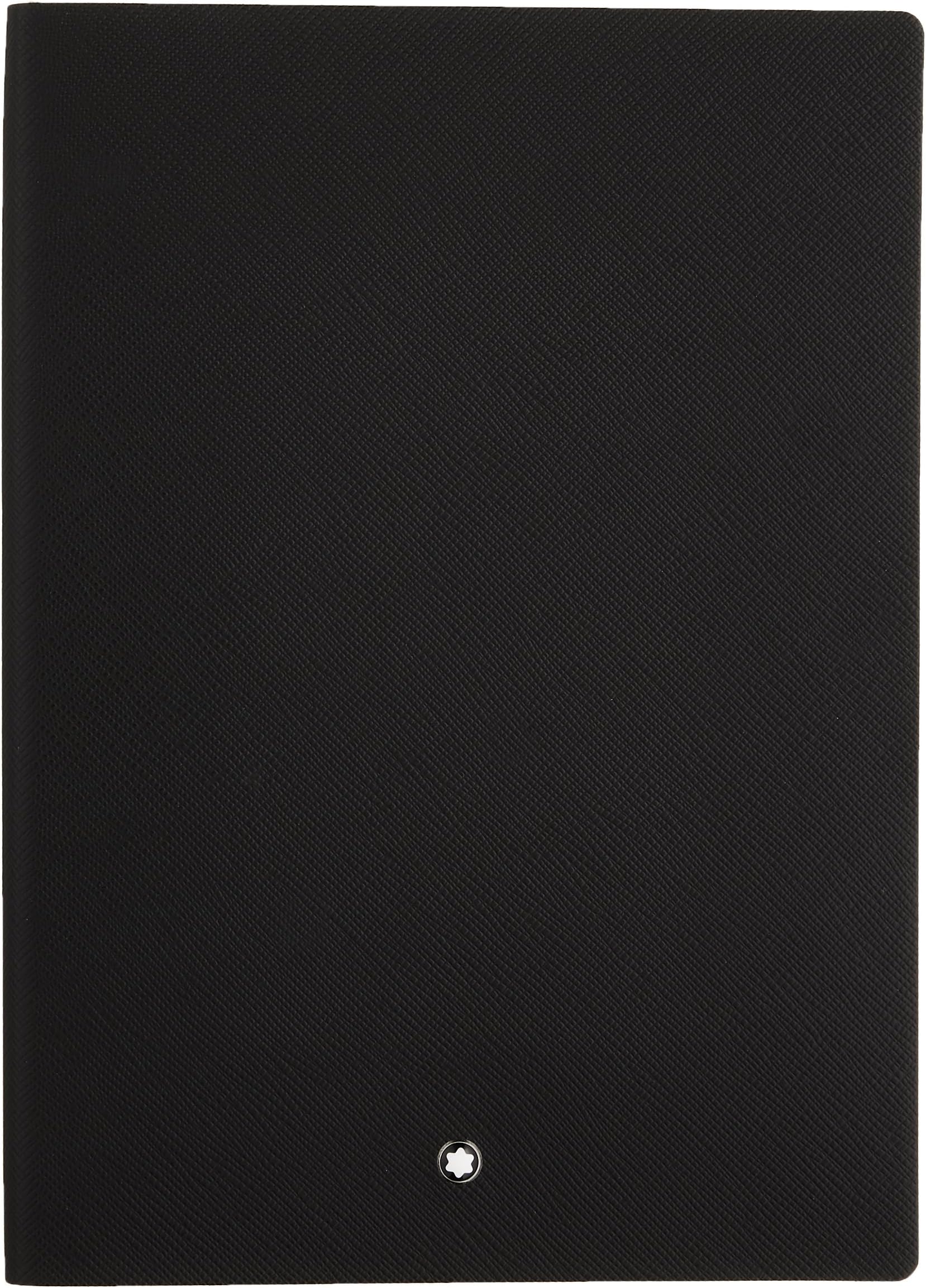 Montblanc Notebook Black Lined #146 Fine Stationery 113294 – Elegant Journal with Leather Binding and Ruled Pages – 1 x (5.9 x 8.2 in.)