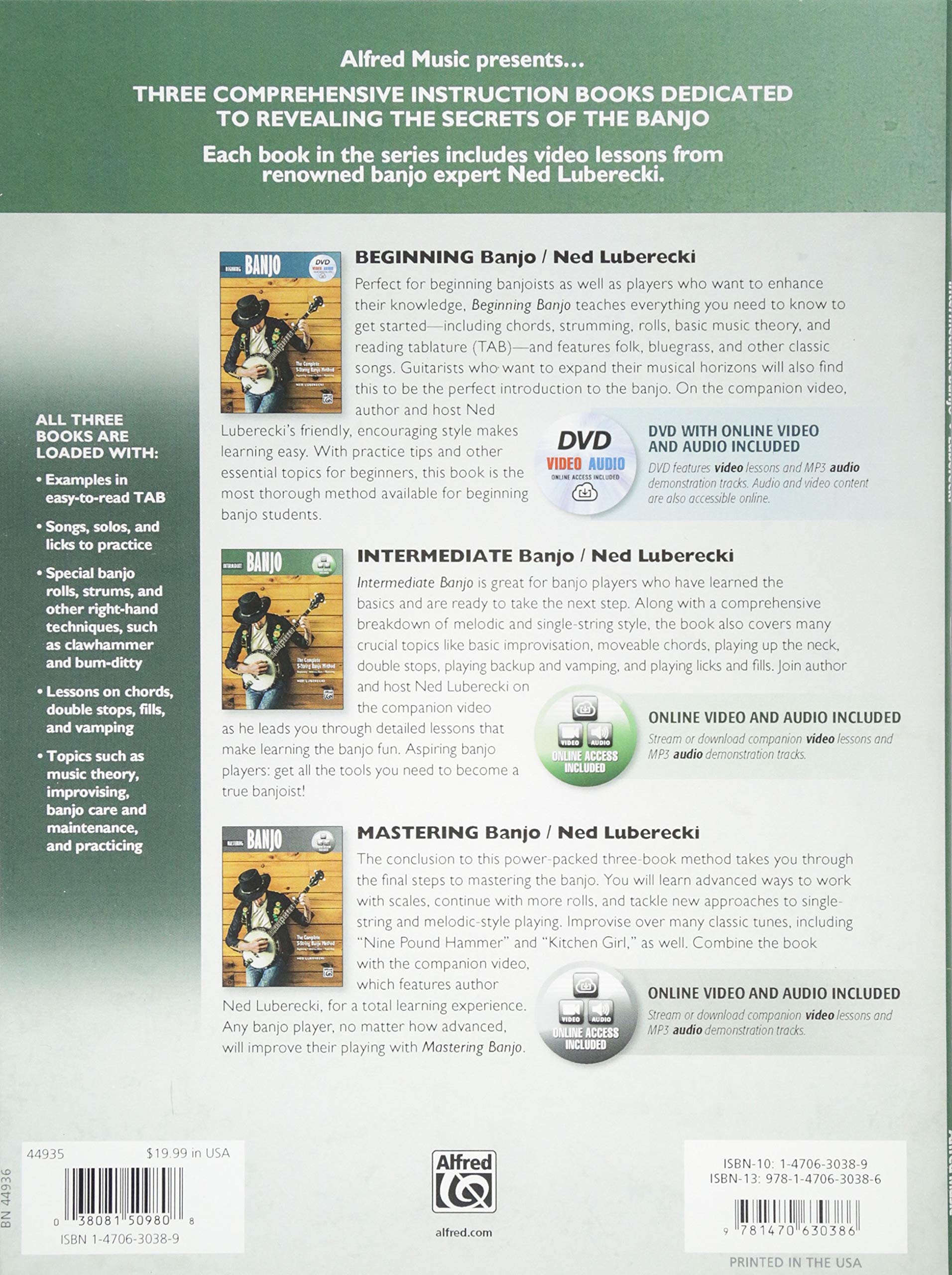 Intermediate Banjo: Intermediate Banjo: Beginning-Intermediate-Mastering (COMPLETE 5-STRING BANJO METHOD)
