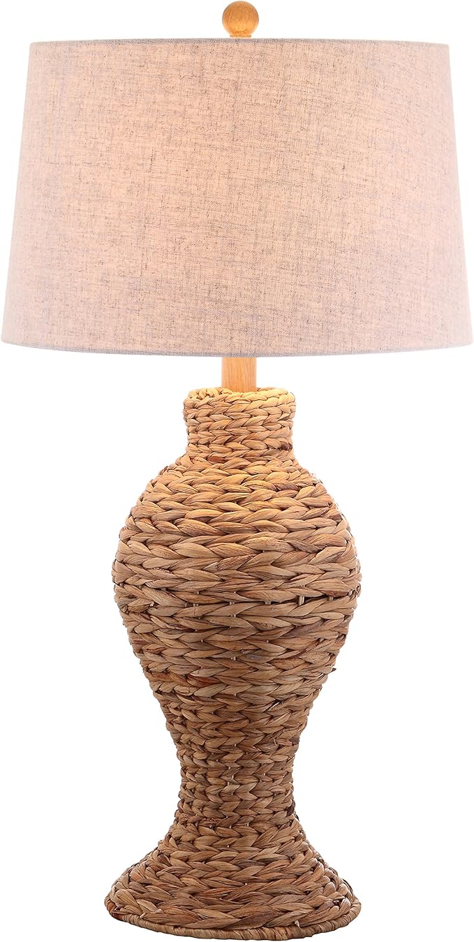 JONATHAN Y JONATHAN Y JYL1015A Elicia 31" Seagrass Weave LED Table Lamp Coastal Cottage Bedside Desk Nightstand Lamp for Bedroom Living Room Office College Bookcase LED Bulb Included, Natural