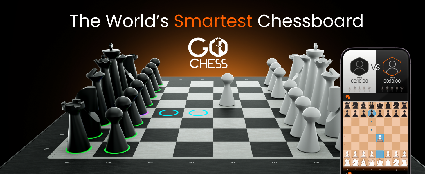 GoChess Mini Wizard – Ajedrez Electrónico De Harry Potter Con Luces LED Guía, 32 Niveles De Dificultad, Juego En Línea Con Lichess Y Chess.com