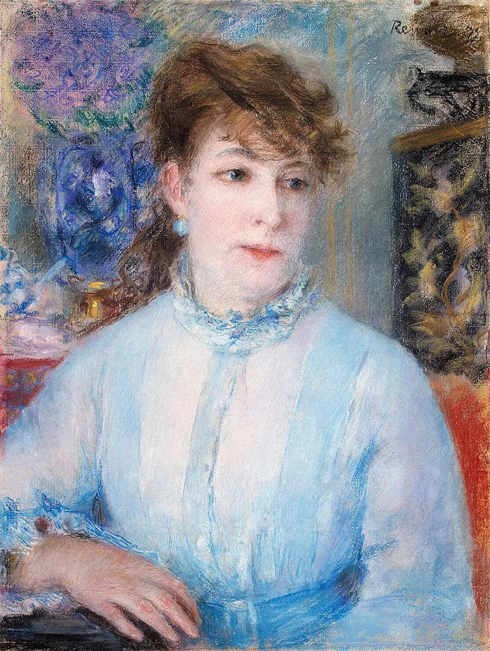POSTERIIk Famous Print Pop Art Wall Art Graffiti Portrait of a Woman by Pierre Auguste Renoir Art Prints for Home Decor 60x90cm