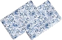 Vista 11 de Laura Ashley - Juego de fundas de almohada, ropa de cama de satén de algodón suave y resistente a las arrugas, 2 fundas de almohada