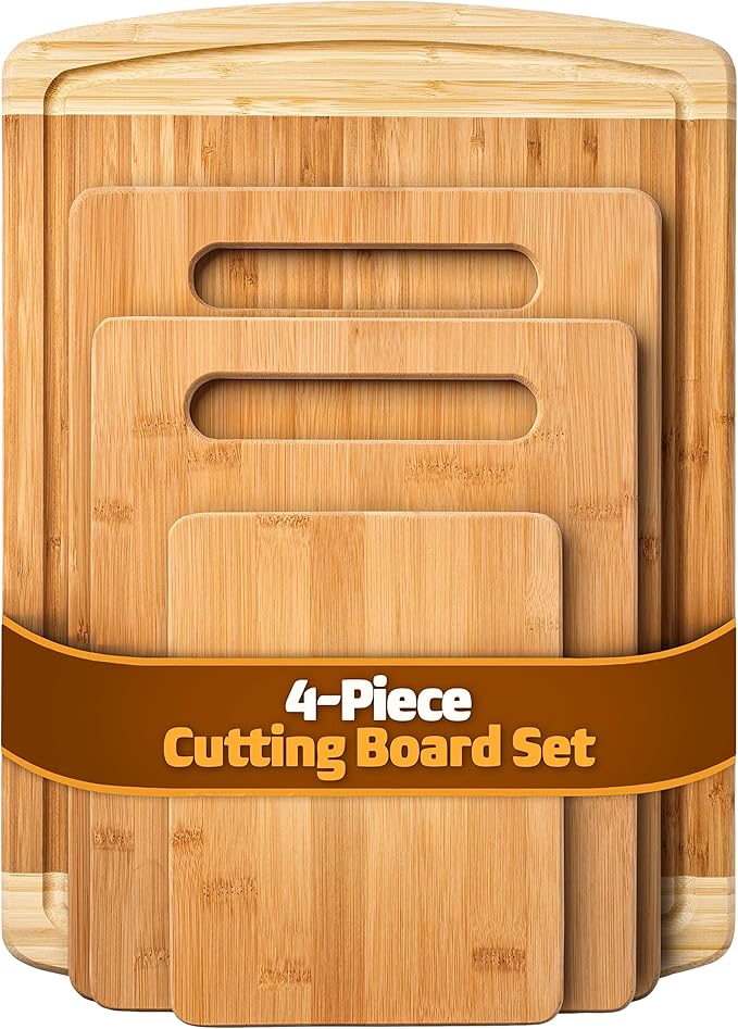 Bamboo Cutting Board - Set Of 4