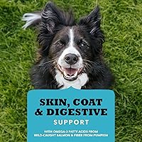 Vista 3 de ACANA Chewy Strips - Receta de salmón con ingredientes limitados para perros, con piel, abrigo y soporte digestivo, bolsa de 4 onzas