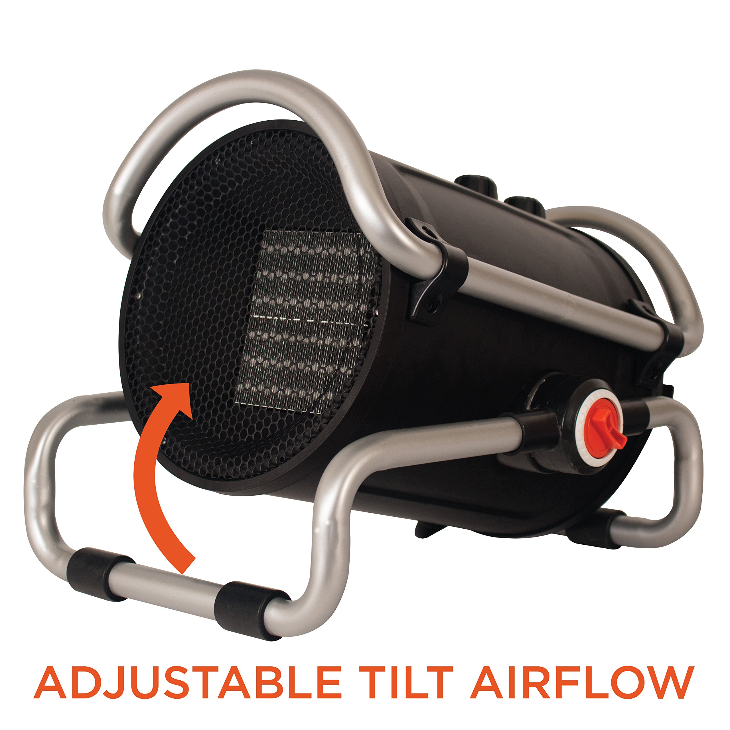 BLACK+DECKER 1500W Space Heater, Room Heater with Low, Medium & Fan Settings & Carry Handle for Transportation