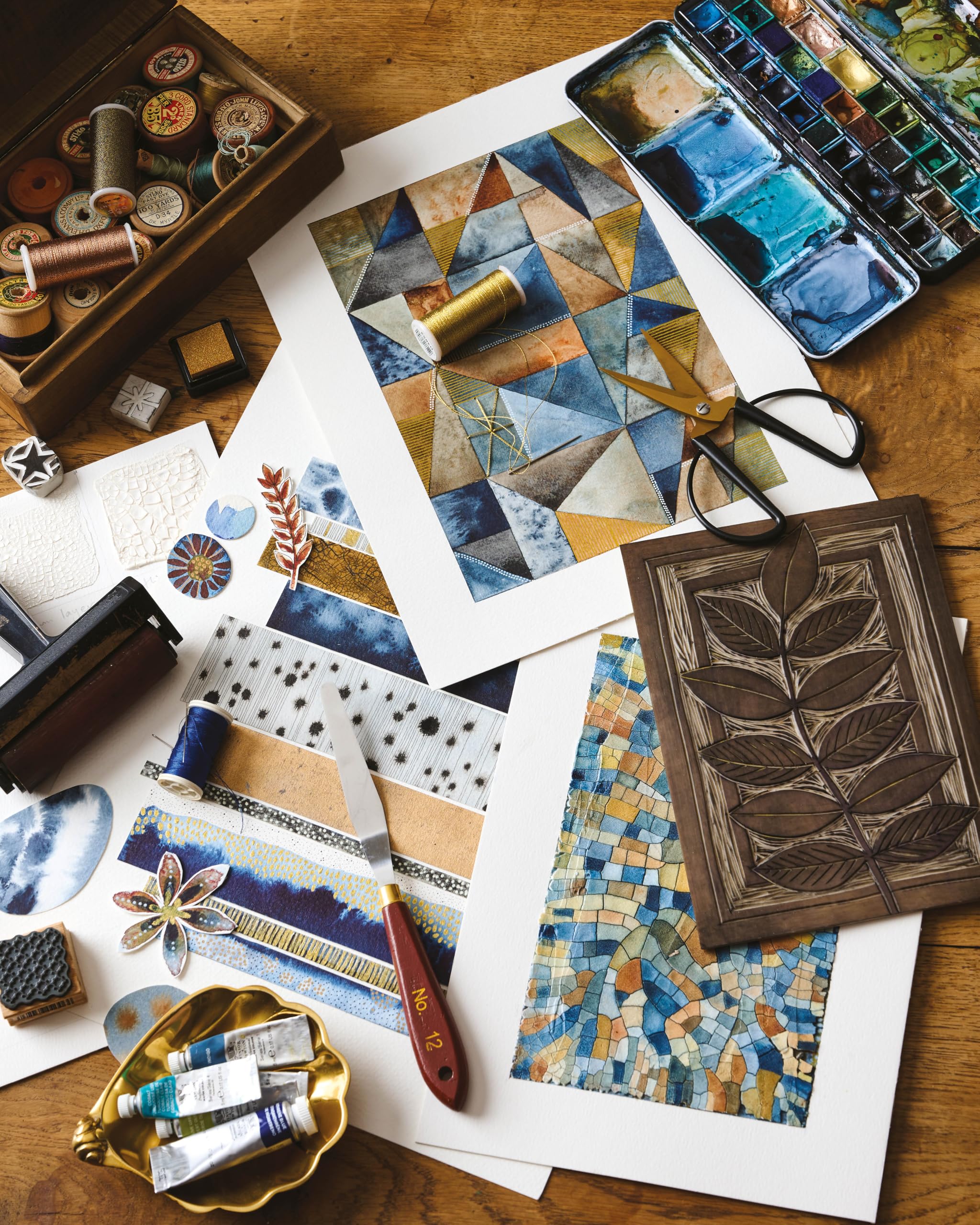 Creative Abstract Mixed Media : The Beginner's Guide to Expressive Painting with Watercolor and More!