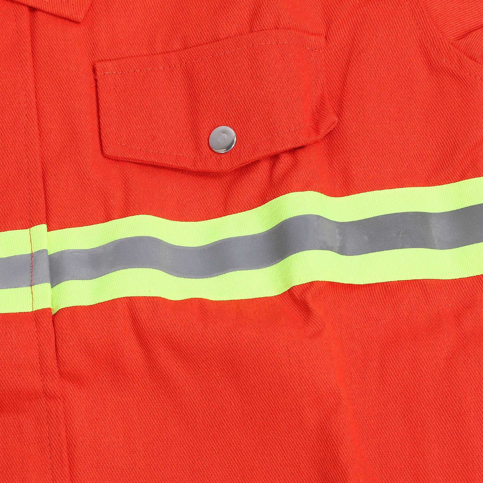 Fafeicy Traje de Seguridad Resistente Al Fuego Tipo 97, Ropa de Algodón Resistente Al Fuego y Al Calor con Tira Reflectante, Fuerte Dureza y Protección Química para la Industria, (XL)
