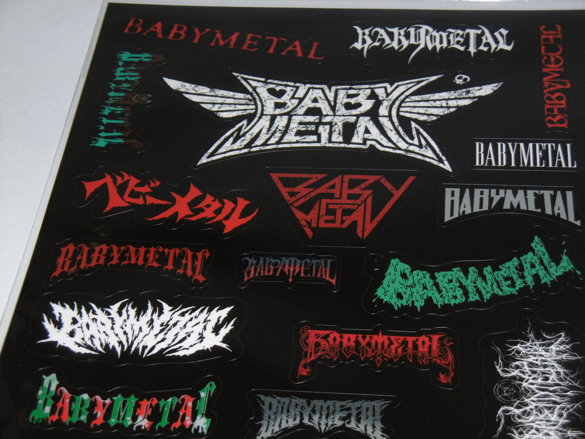 BABYL FOXNESHAロゴ ステッカーワッペン　ベビーメタル BABYMETAL クラッシュロゴ ステッカーワッペン ベビーメタル