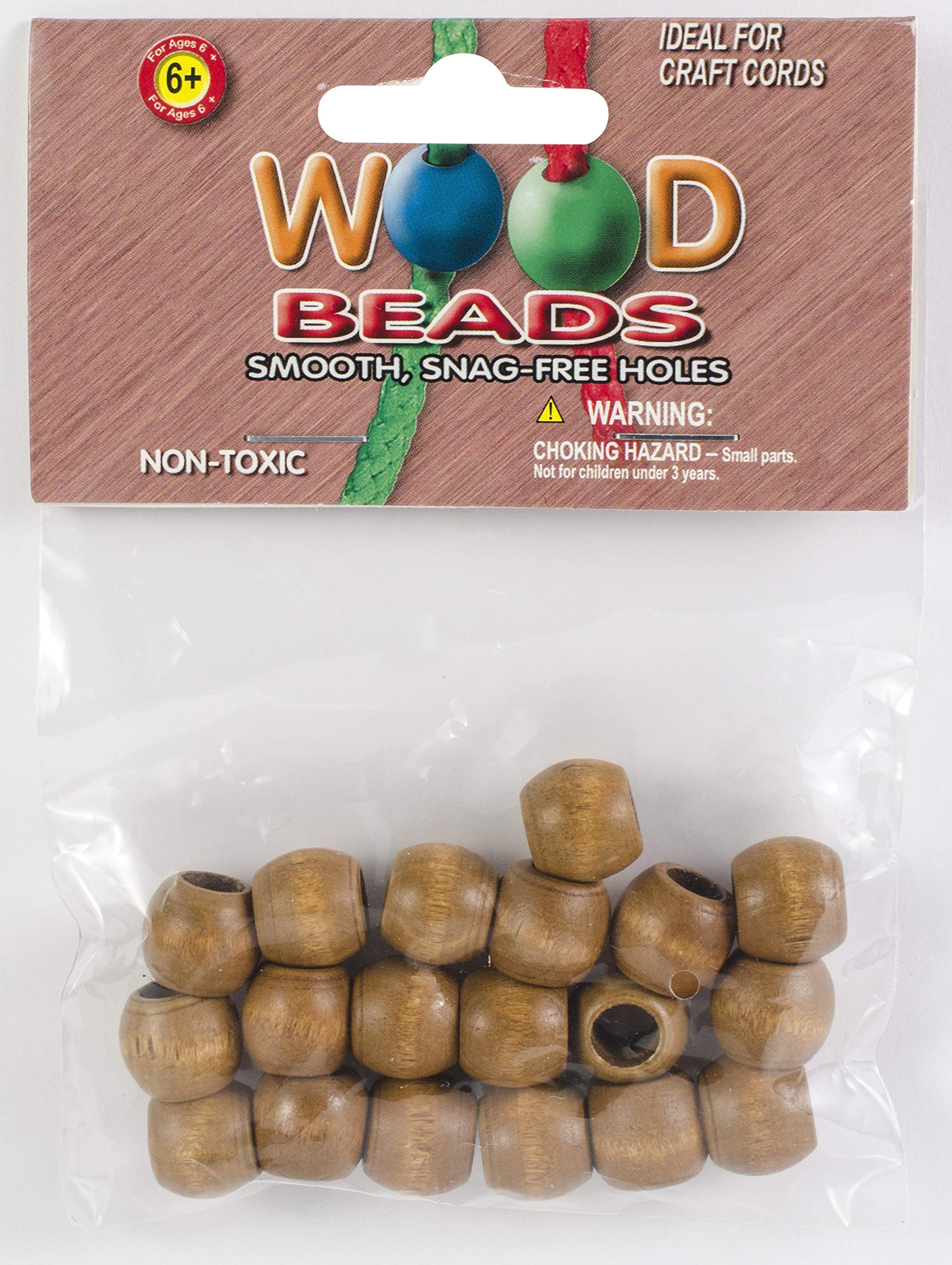 Lot De 25 Perles En Résine Tonneau Brique/beige - 11x9.5mm - Perles Fantaisie - Neuf