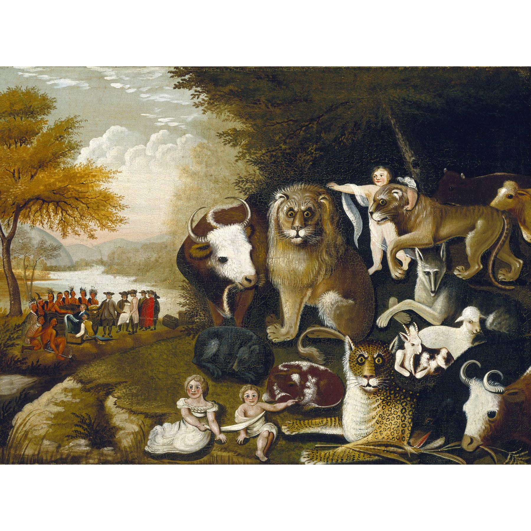 Fine Art Prints Edward Hicks The Peaceable Kingdom Extra Large Wall Mural Poster Premium XL