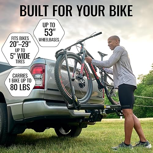 Miniatura 4 de Saris MHS - Sistema de enganche modular para automóviles, camiones y SUV, portabicicletas de aluminio mecanizado de precisión