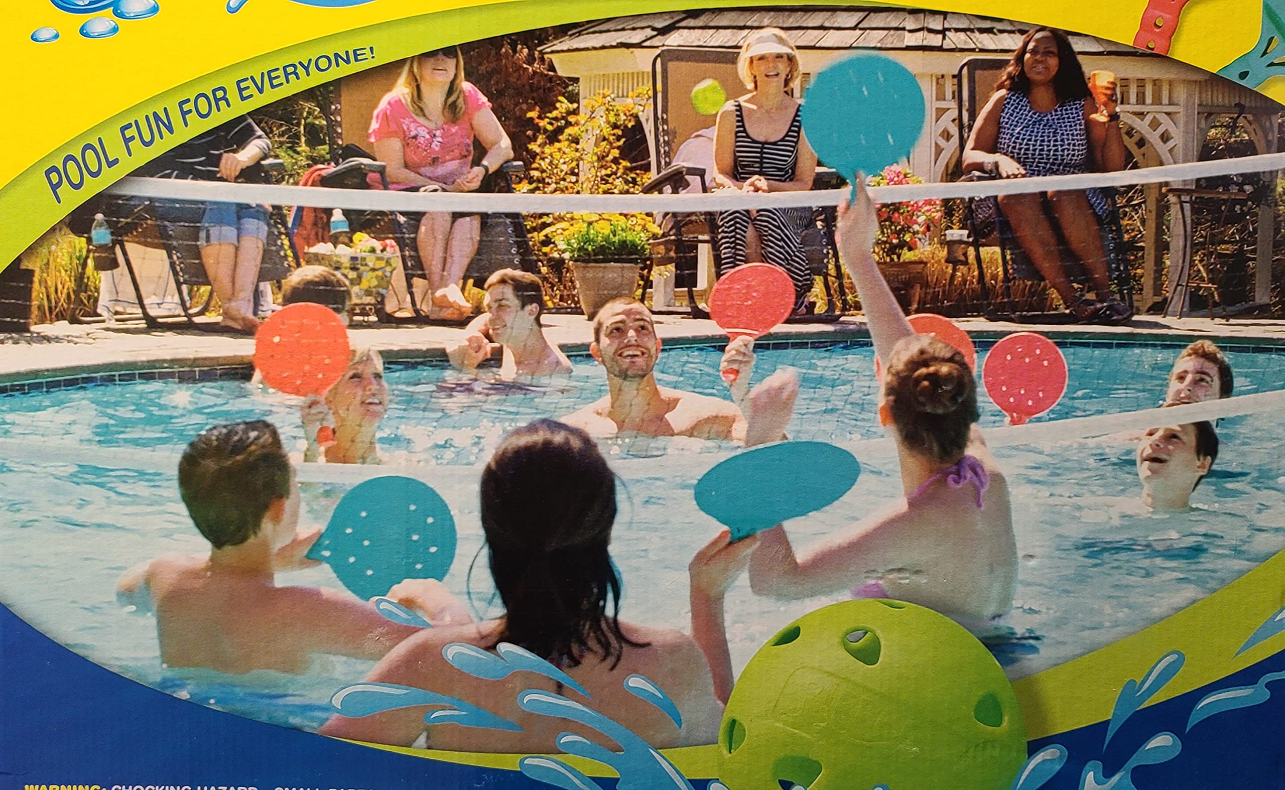 Ohio Trading Rippleball! Pool Fun for Everyone! Net with Paddles, rippleballs and a Volleyball for use in or Out of The Pool!