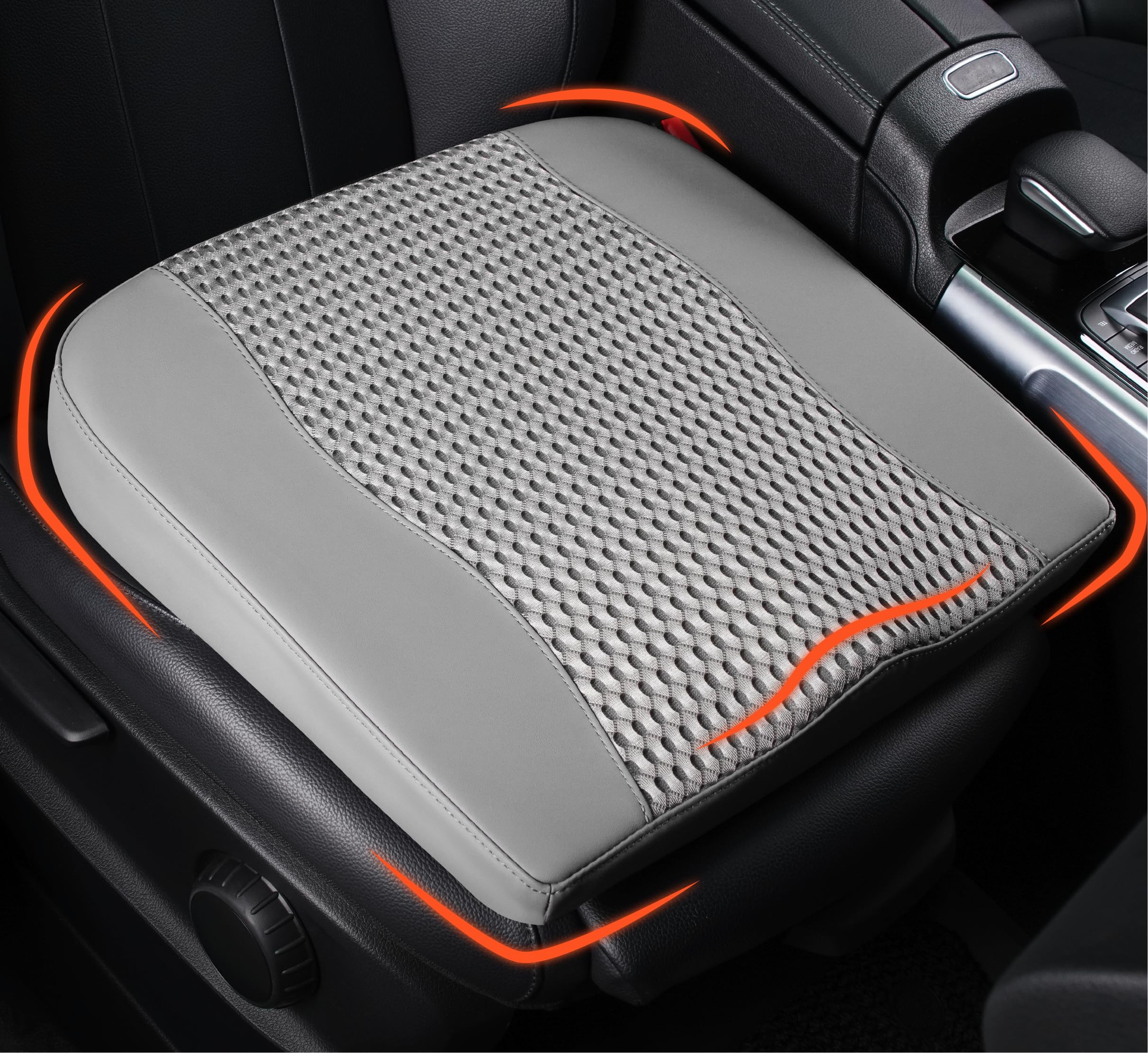 Lofty Aim Car Seat Cushion (4D Mesh Gray)