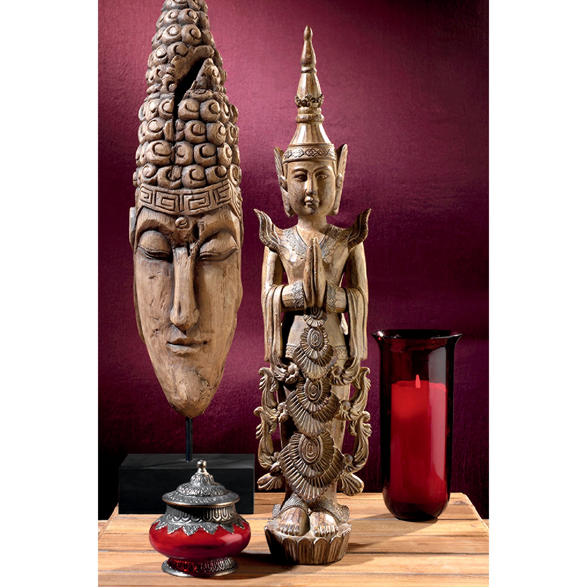 Design Toscano Standing Thai Teppanom Mythological Angel Statue