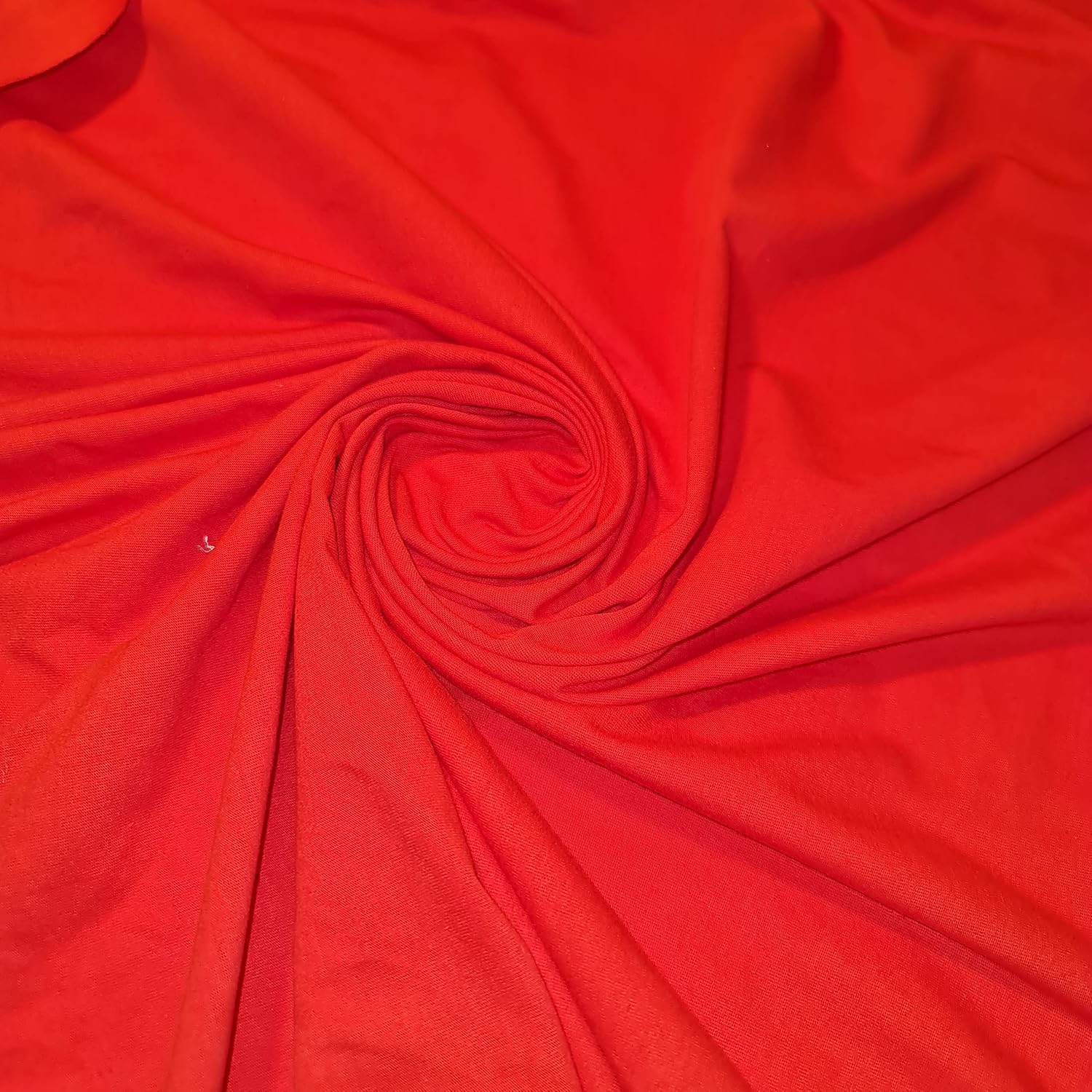 Soft Printed Cotton Jersey Stretch Knit Fabric - Ideal for T-Shirts, Babywear, Dressmaking & Crafts, Red, Meter