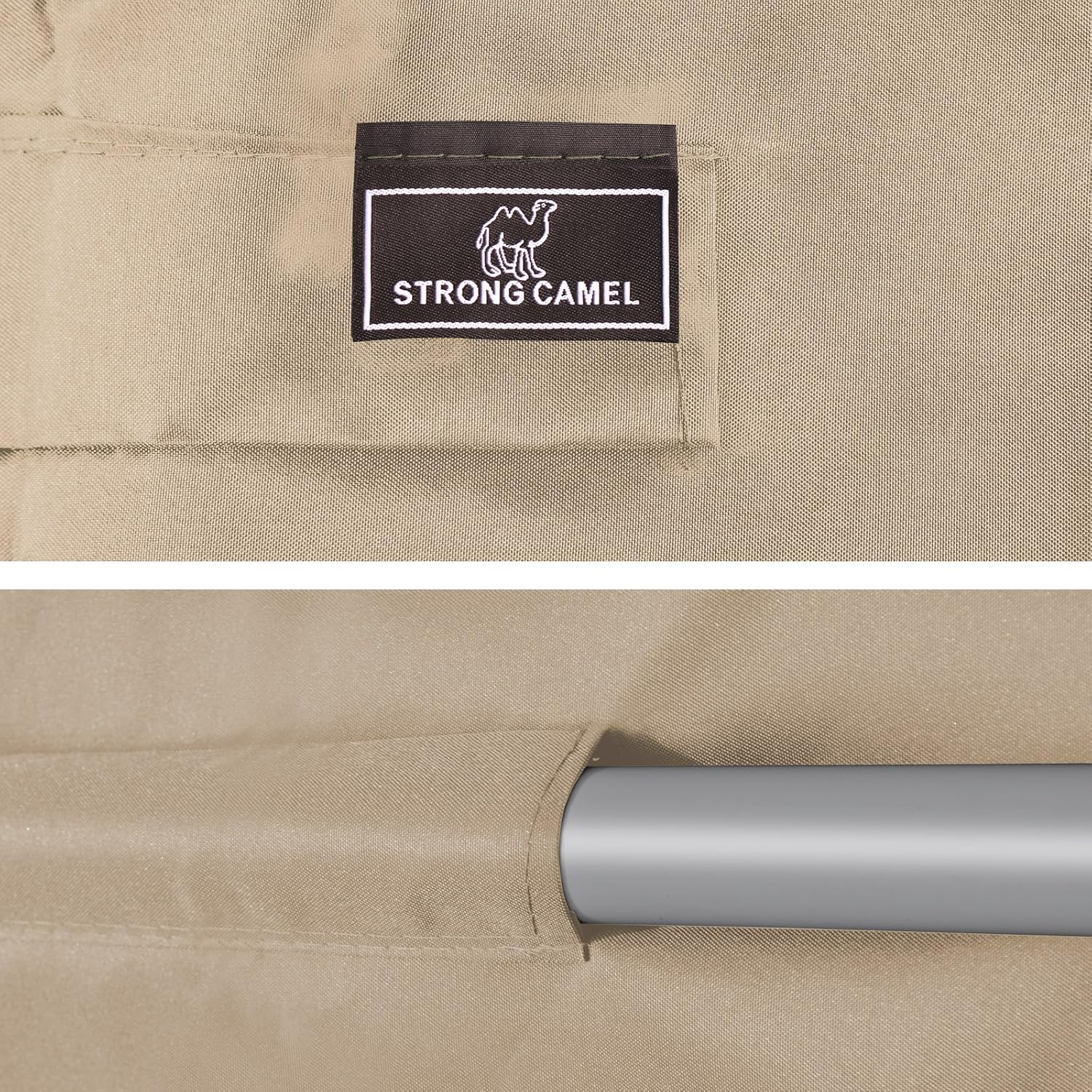 BenefitUSA Swing Canopy Cover ONLY 77"x43" - Polyester Top Replacement UV Block Sun Shade for Outdoor Garden Patio Yard Park Porch Seat Furniture (Beige)