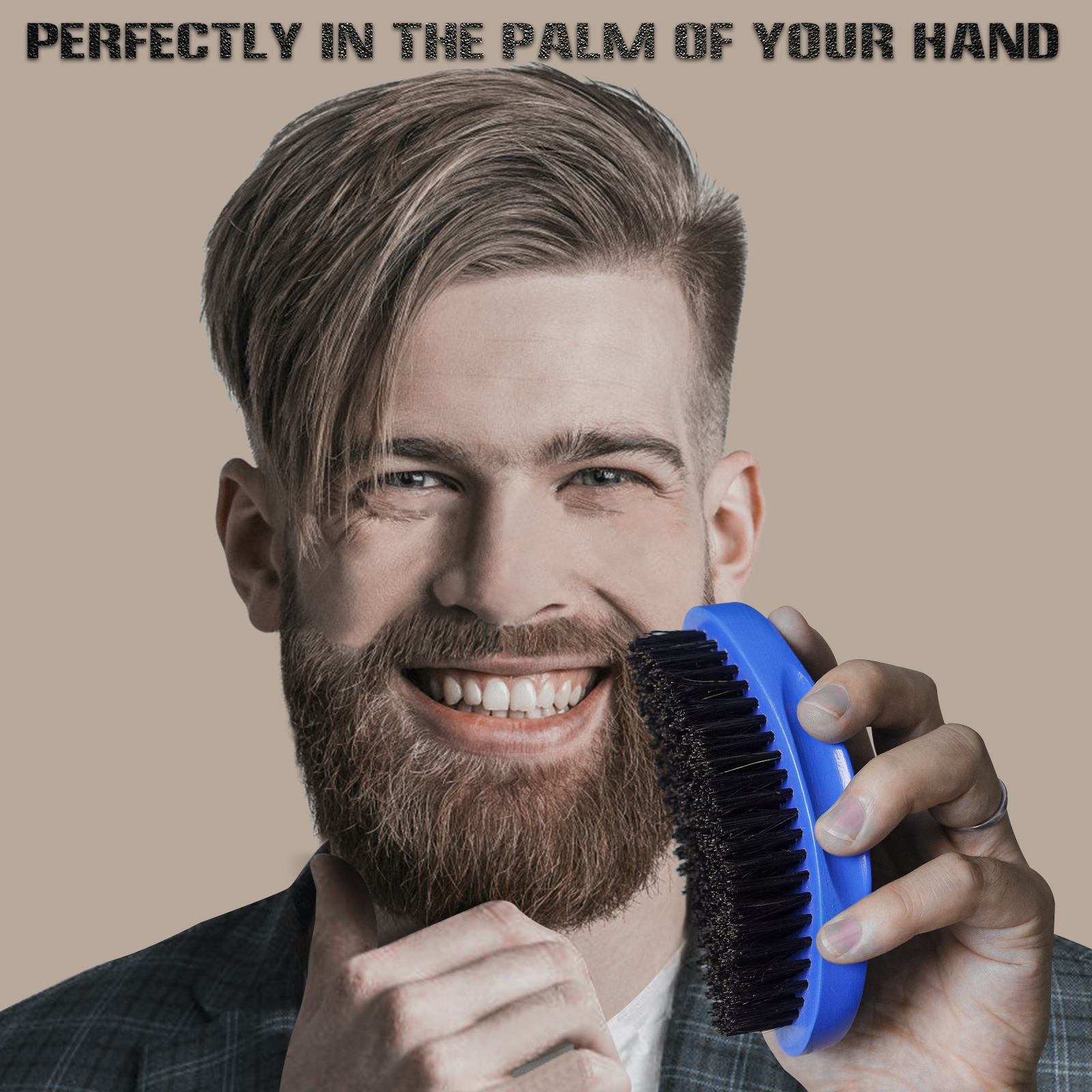 Amazon.com : Aosina Hair Brush for Men - Curved Palm Brush with